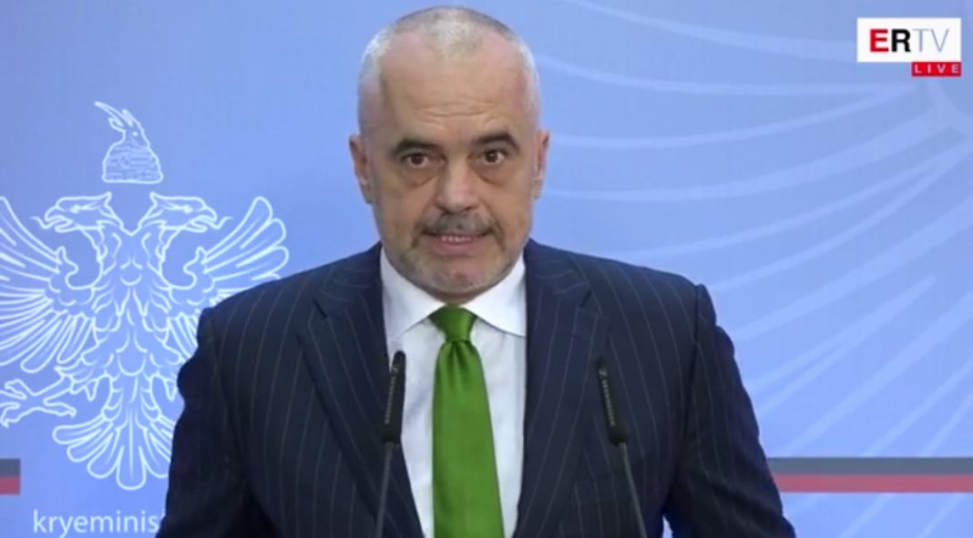 Kryeministri Rama komunikon masa të reja për sigurinë.